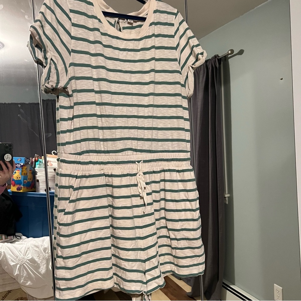 American Eagle Striped Romper